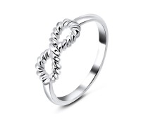 Twist Infinity Silver Ring NSR-415